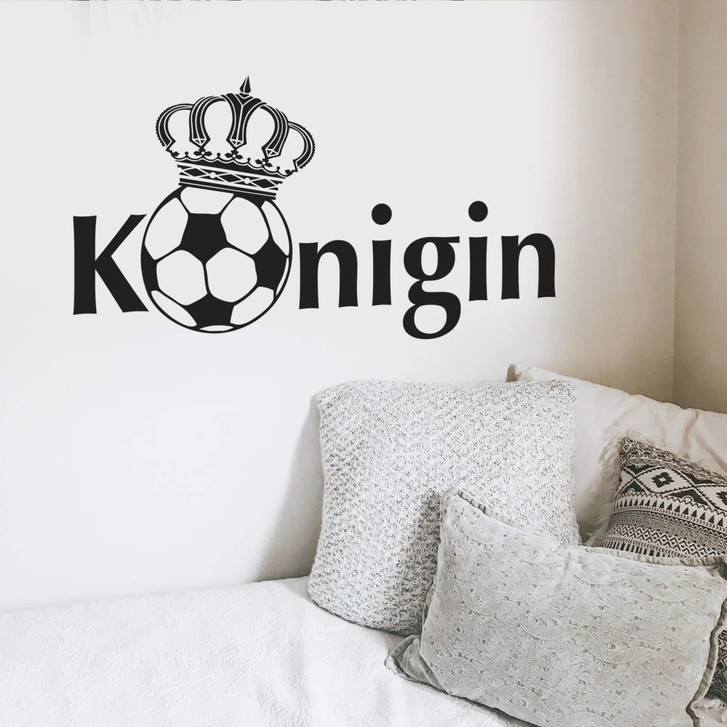 Wandtattoo Fussballkönigin - WA210600