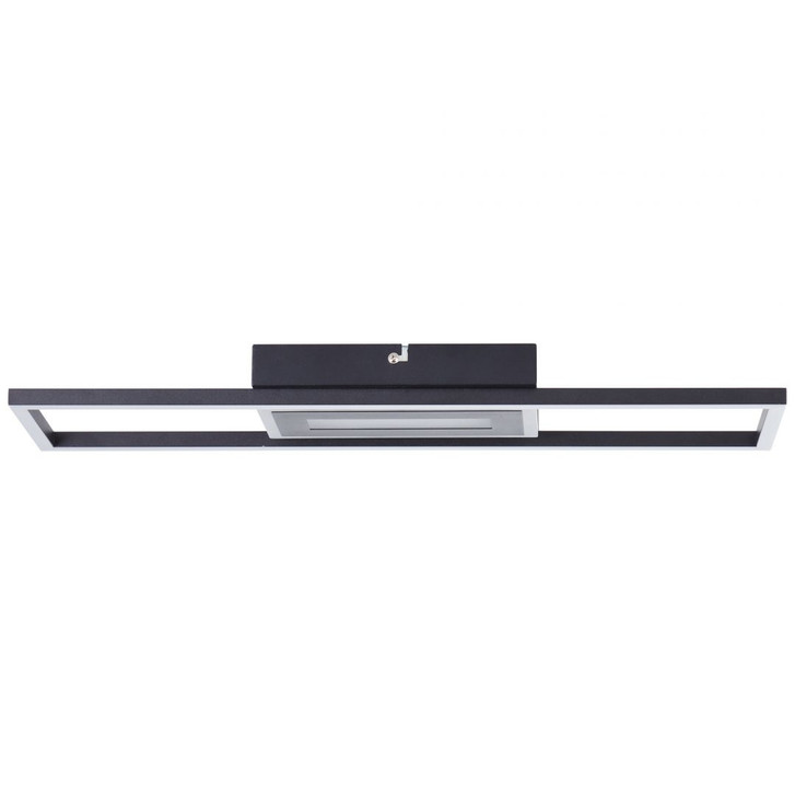 Deckenleuchte Benedikt, schwarz, 55 x 16 cm, Metall Lampe - WA438523