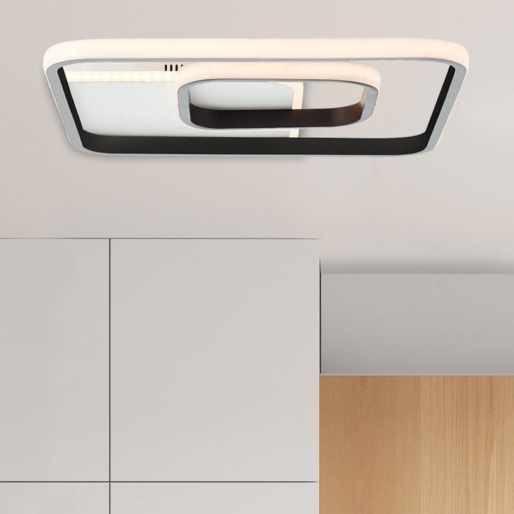 Deckenleuchte Lilia, schwarz, 3.6 x 40.4 cm, Metall Innenleuchte - WA438785