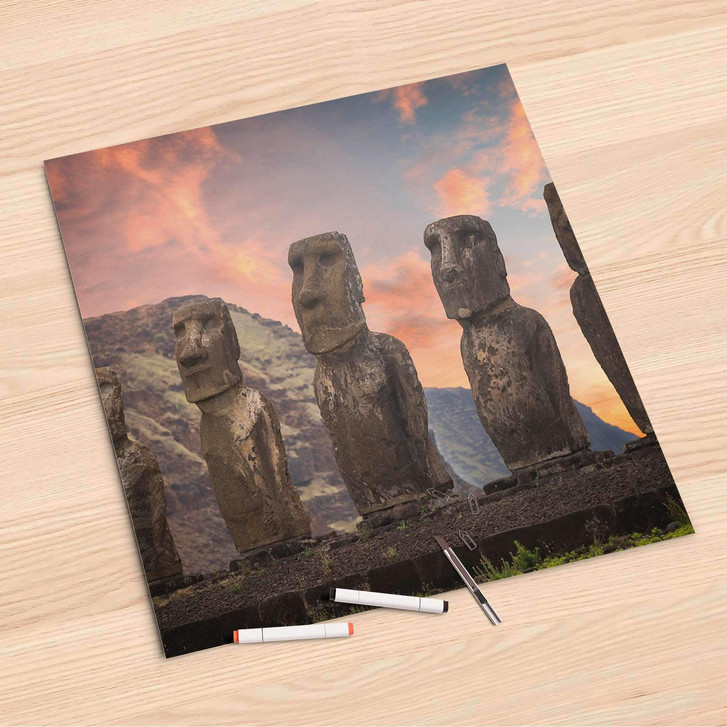 Folienbogen (60x60cm) - Easter Island - CR107054