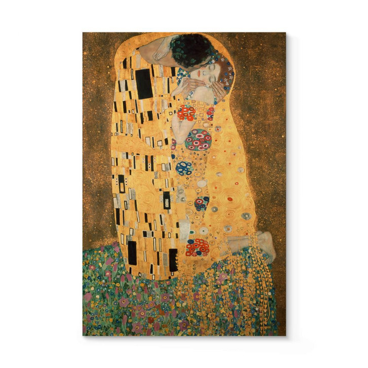 Holzbild Kunstdruck - Klimt - Der Kuss - WA401825
