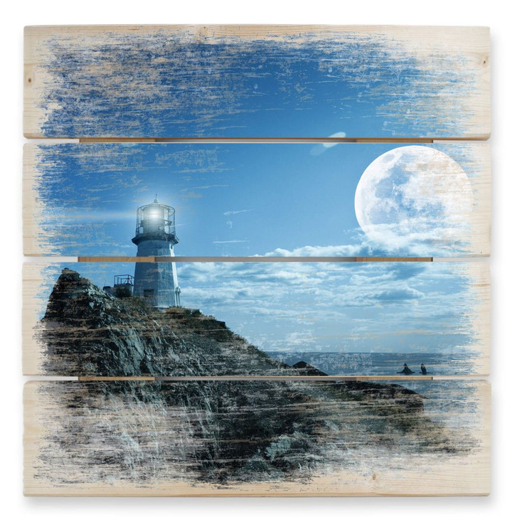 Holzbild Lighthouse - 40 x 41.5 cm - WA132213