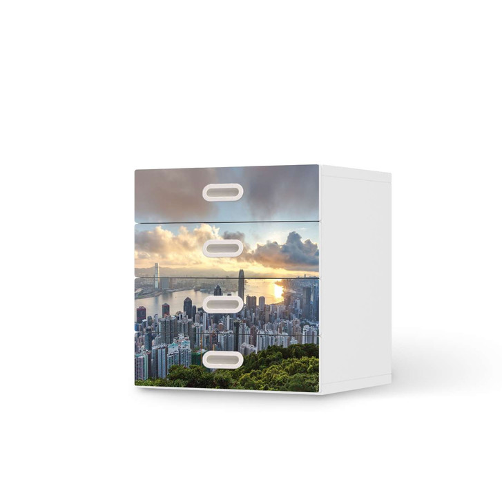 Klebefolie IKEA Stuva / Fritids Kommode - 4 Schubladen - Hong Kong - CR112009