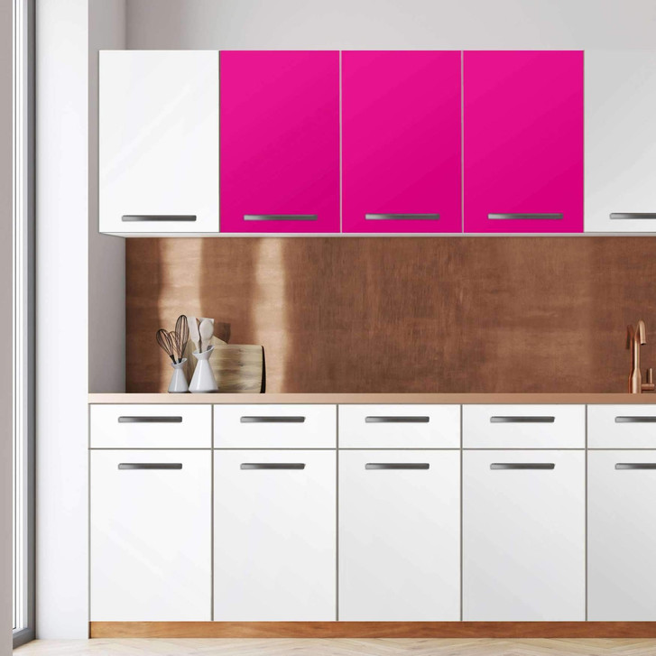 Klebefolie - Wandschrank 120cm Breite - Pink Dark - CR108338