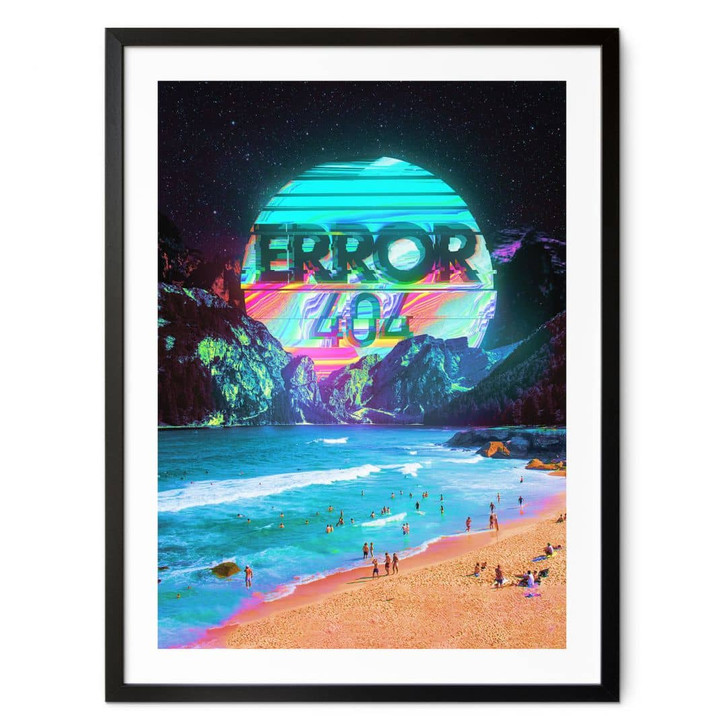 Poster Error 404 am Strand - Nicebleed - WA498305