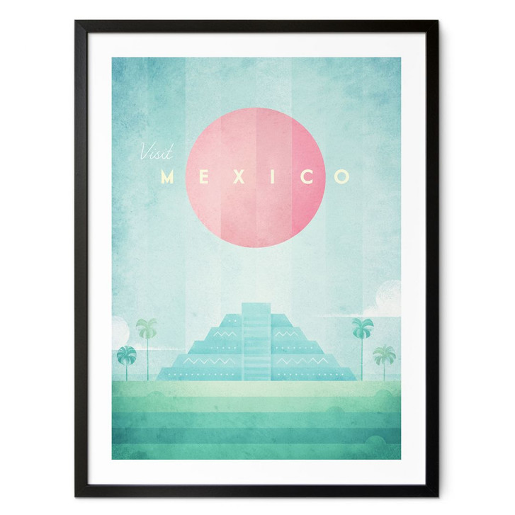 Poster Tempel von Kukulcán in Chichén Itzá - Rivers - WA428138