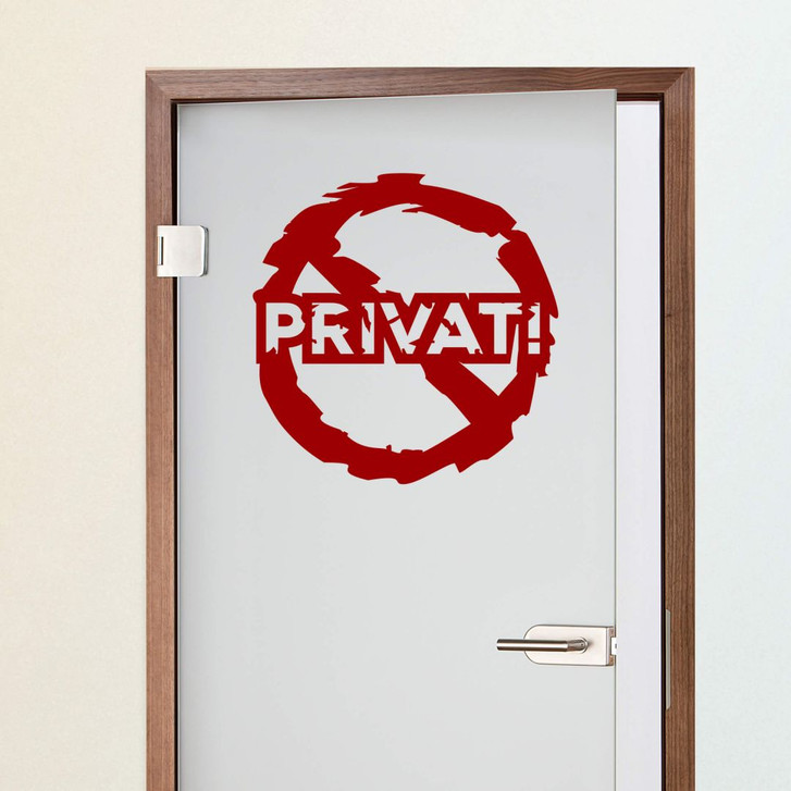 Wandtattoo Privat! - WA217383