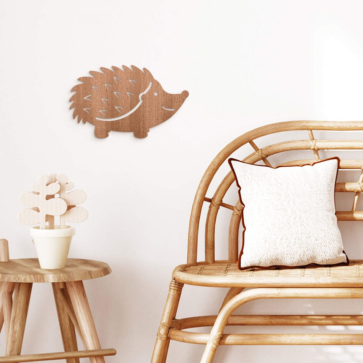 Holz-Deko Igel - Mahagoni - WA402104