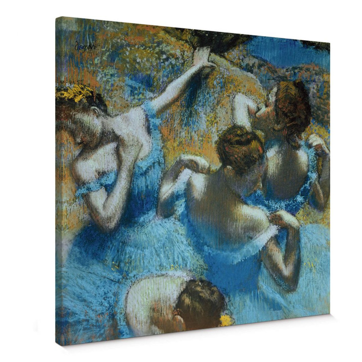 Leinwandbild Degas - Tänzerinnen in blauen Kostümen - WA361617