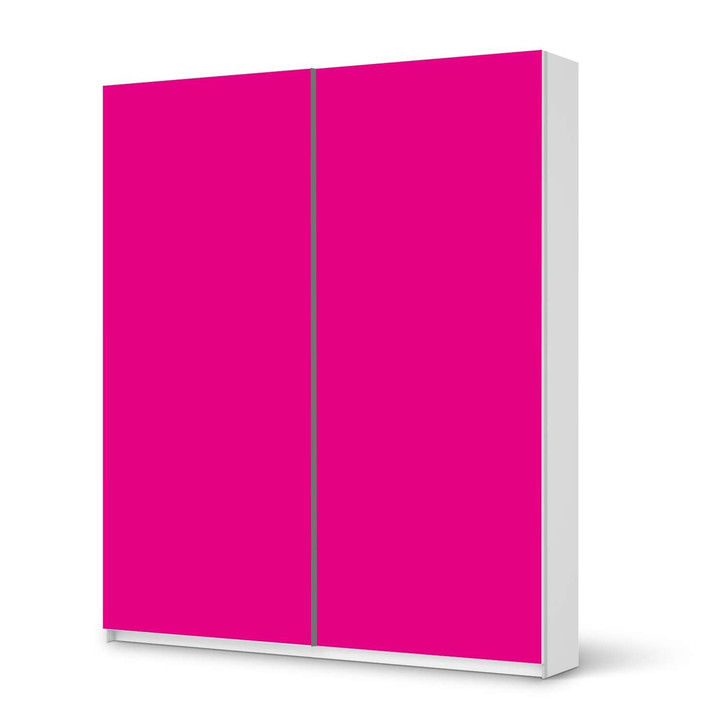 Möbelfolie IKEA Pax Schrank 236cm Höhe - Schiebetür - Pink Dark - CR117003