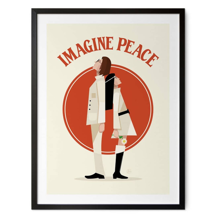 Poster Imagine Peace - Zwei für Frieden und Hoffnung - Retrodrome - WA435879