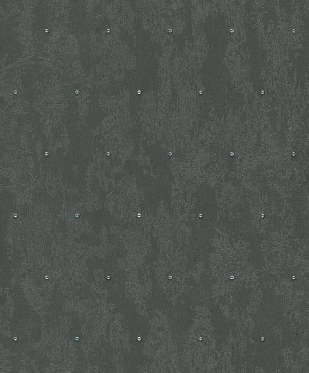 Vliestapete Betonoptik, Strasssteine Metalloptik Modern glänzend in Schwarz - WA473117