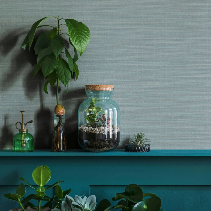 Vliestapete in meliertem Uni weiss Struktur - WA444703