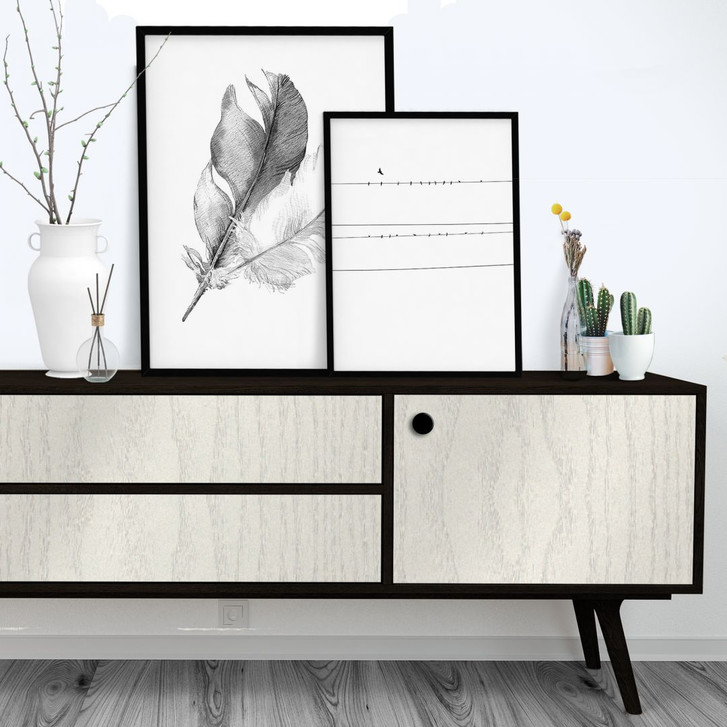 Dekofolie White Holzoptik - selbstklebend  - WA231301