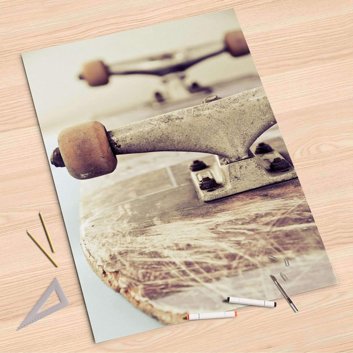 Folienbogen (80x120cm) - Skateboard - CR107424
