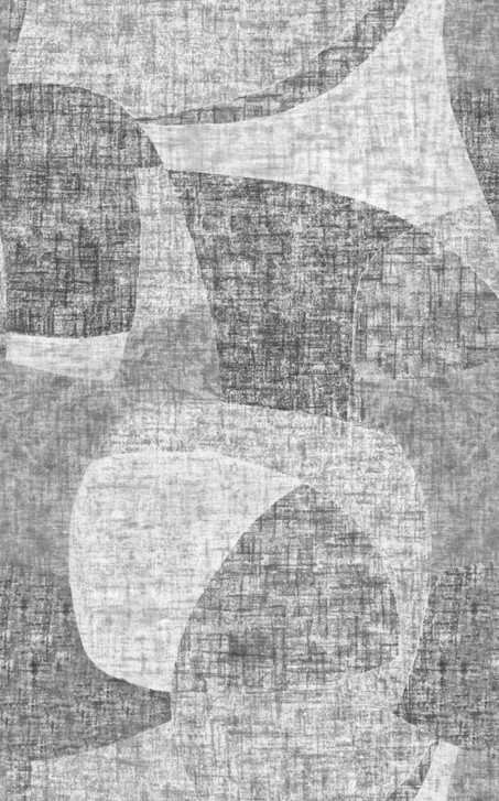 Fototapete Bildtapete Abstrakte Formen in Grau mit Struktur im Mid-Century-Stil 3.4 x 2.12 m - WA505310