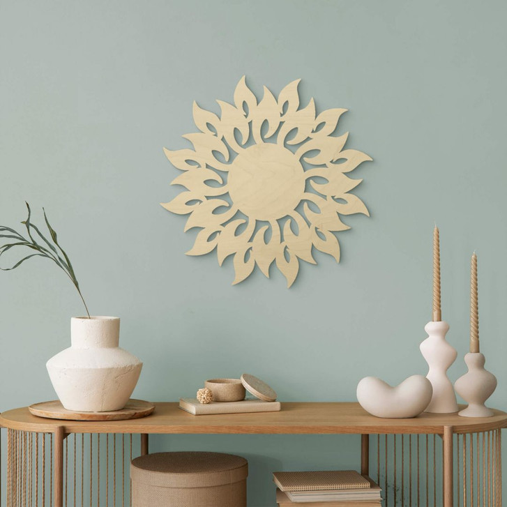 Holzdeko Pappel - Sonnenflammen - WA346582