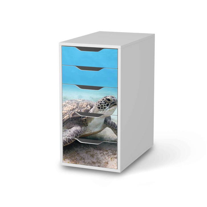 Klebefolie IKEA Alex 5 Schubladen - Green Sea Turtle - CR109066