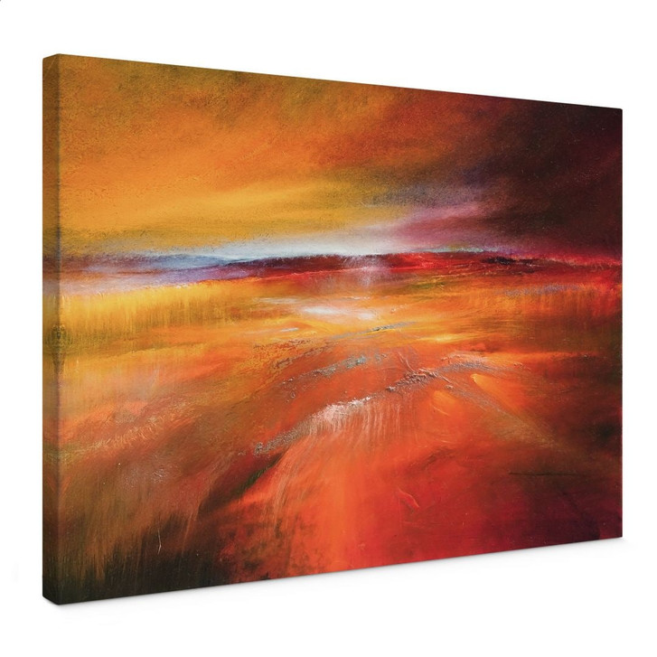 Leinwandbild Herbstlandschaft im Abendlicht - Schmucker - WA497063