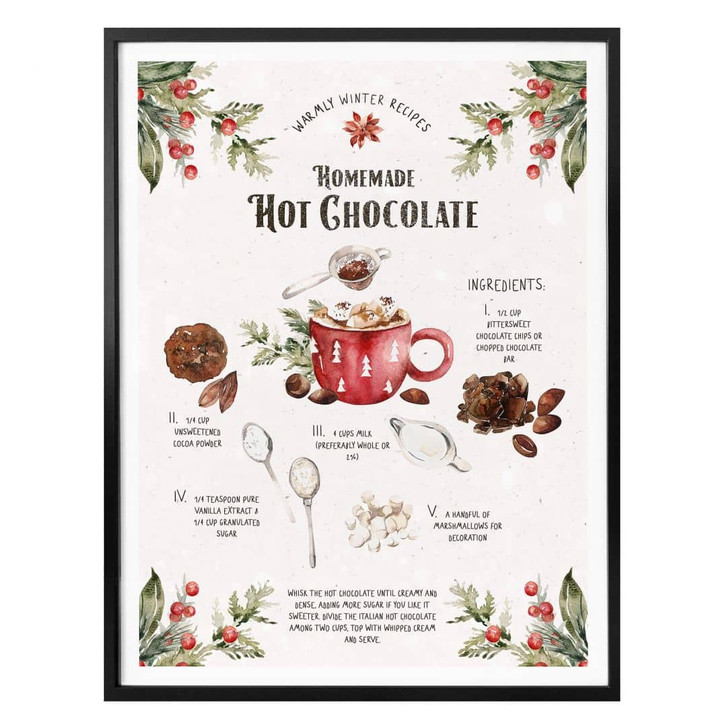 Poster Homemade Hot Chocolate Recipe - WA323109
