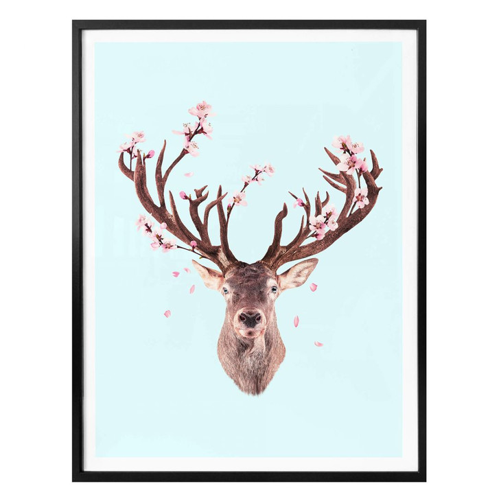 Poster Loose - Cherry Blossom Deer - WA304617