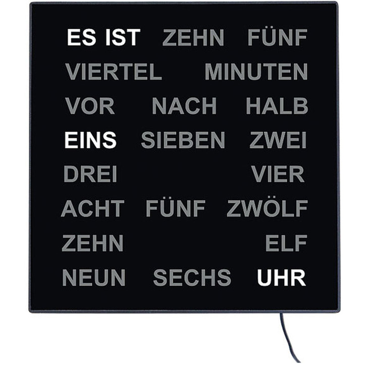 Tischuhr Kunststoffgehäuse - UG101241