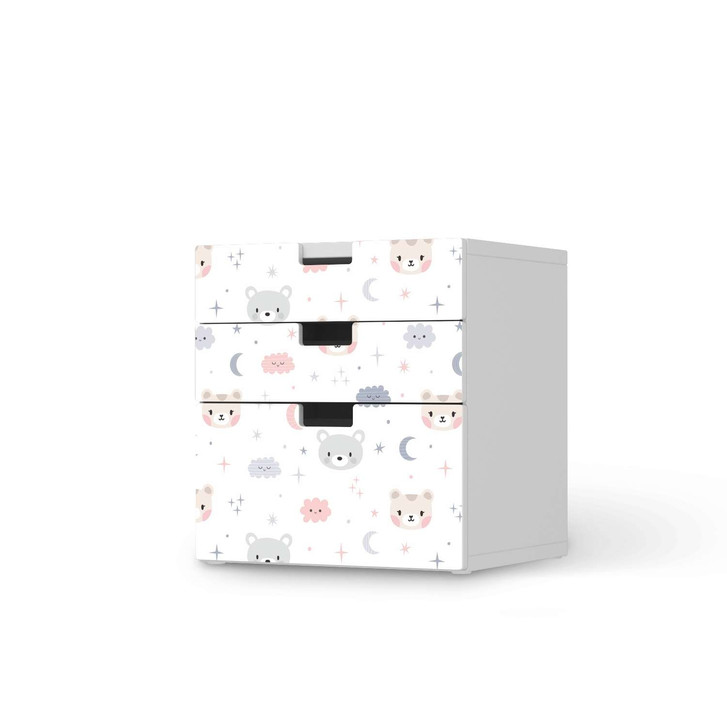 Folie IKEA Stuva / Malad Kommode - 3 Schubladen - Sweet Dreams - CR106082