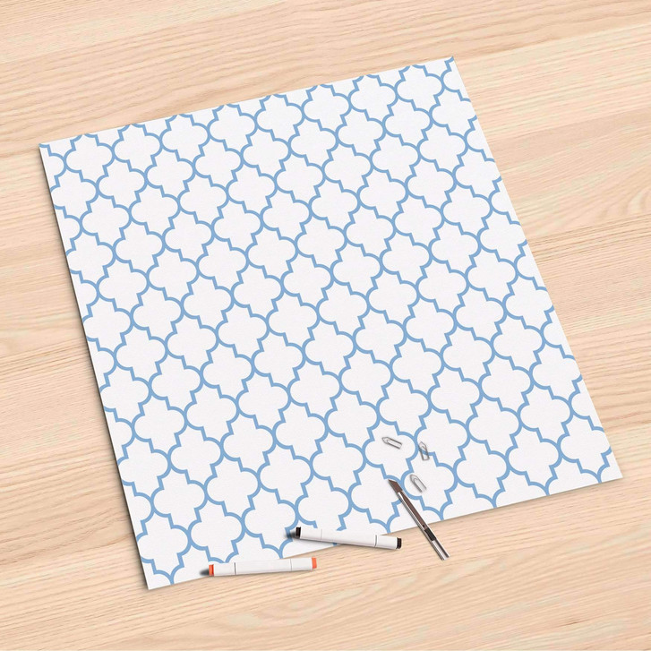 Folienbogen (60x60cm) - Retro Pattern - Blau - CR107170