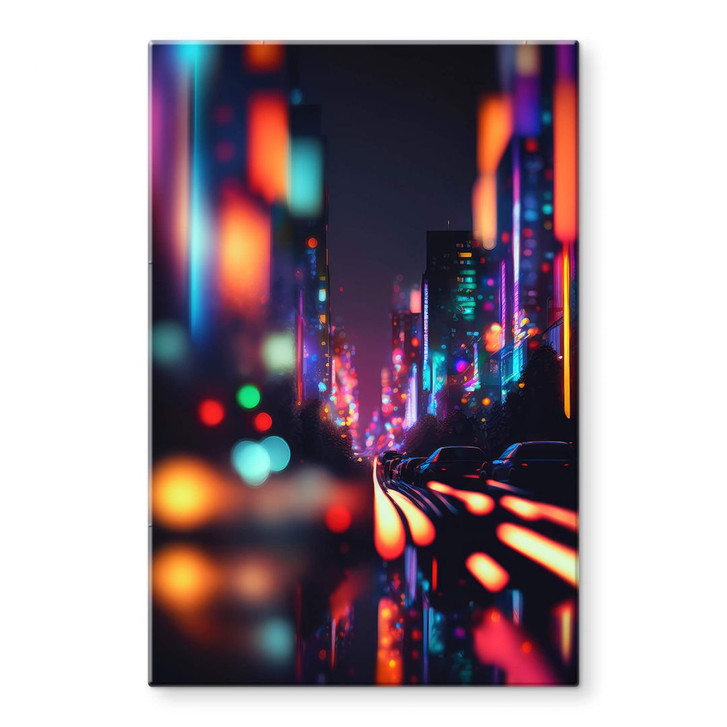 Glasbild Treechild - Pulsierendes Nachtleben - WA400036