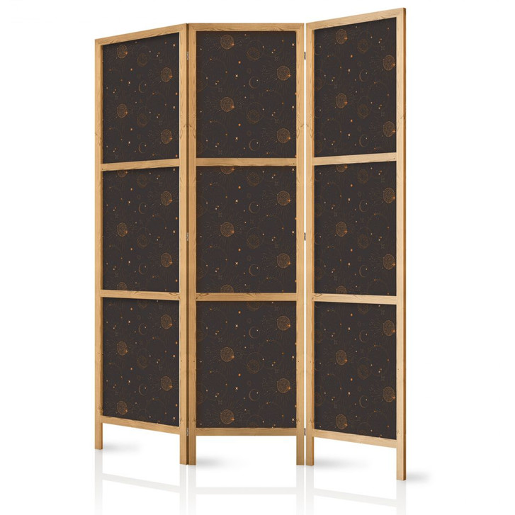 Japanischer Paravent, Raumteiler freistehend, Trennwand - Night Sky - WA455106