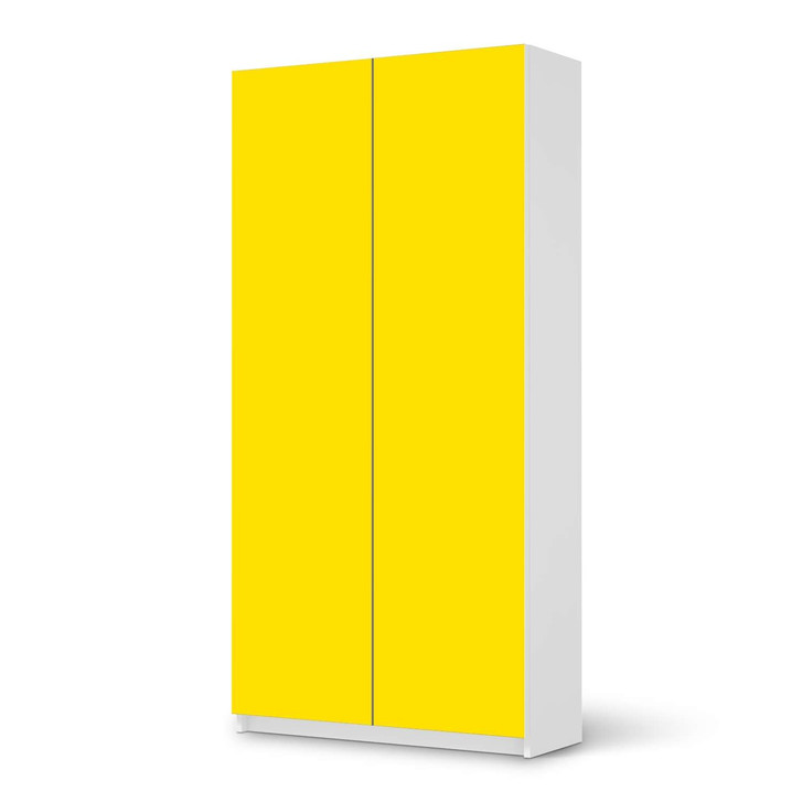 Klebefolie IKEA Pax Schrank 201cm Höhe - 2 Türen - Gelb Dark - CR109946