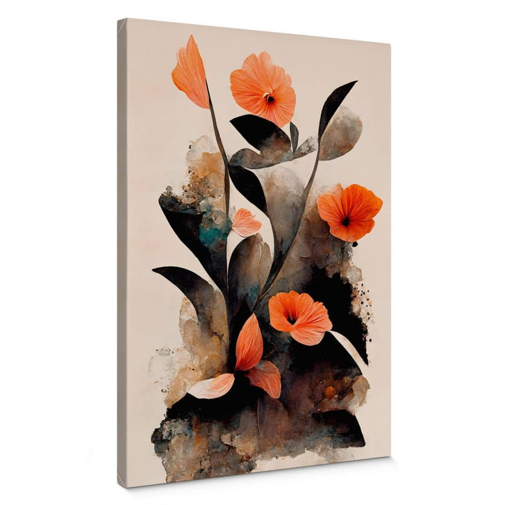 Leinwandbild Korallenrote Mohnblumen - Treechild - WA404857