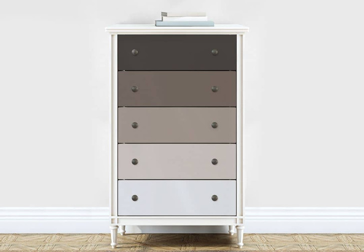 Möbelfolie, Dekofolie - abwischbar - Farbverlauf Braun - 5er Set - WA328464