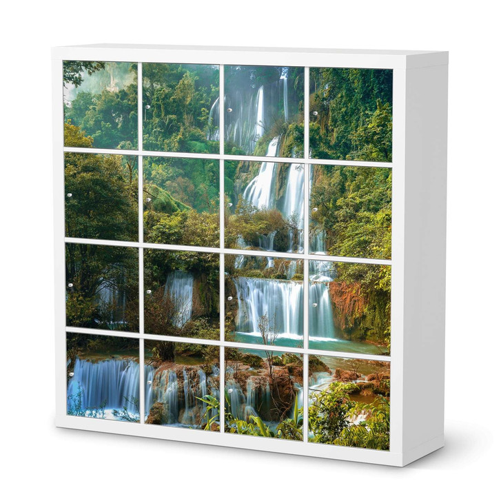 Möbelfolie IKEA Kallax Regal 16 Türen - Rainforest - CR115259
