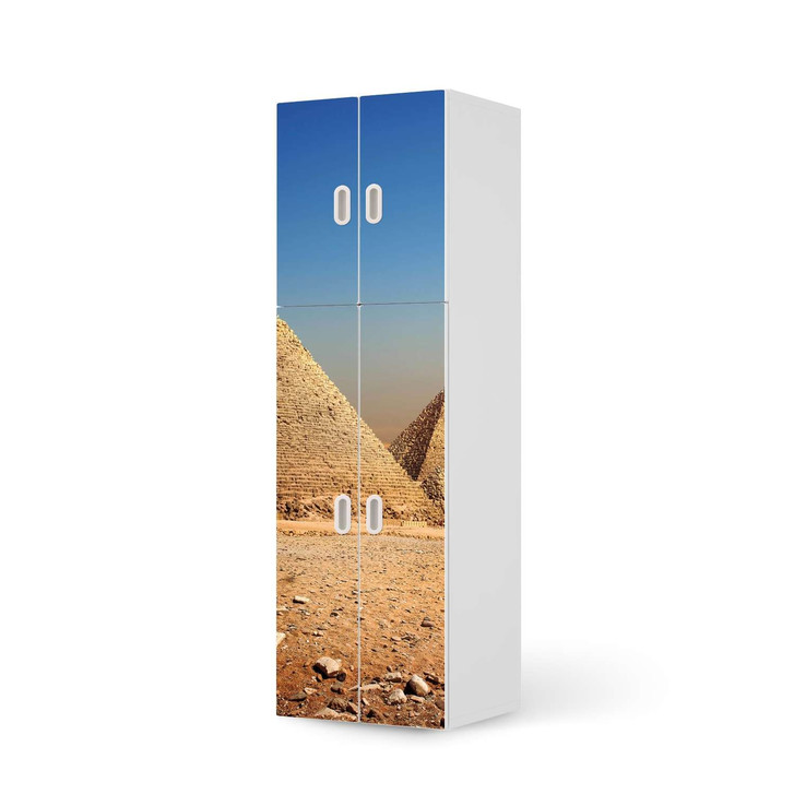 Möbelfolie IKEA Stuva / Fritids - 2 grosse und 2 kleine Türen - Pyramids - CR118773