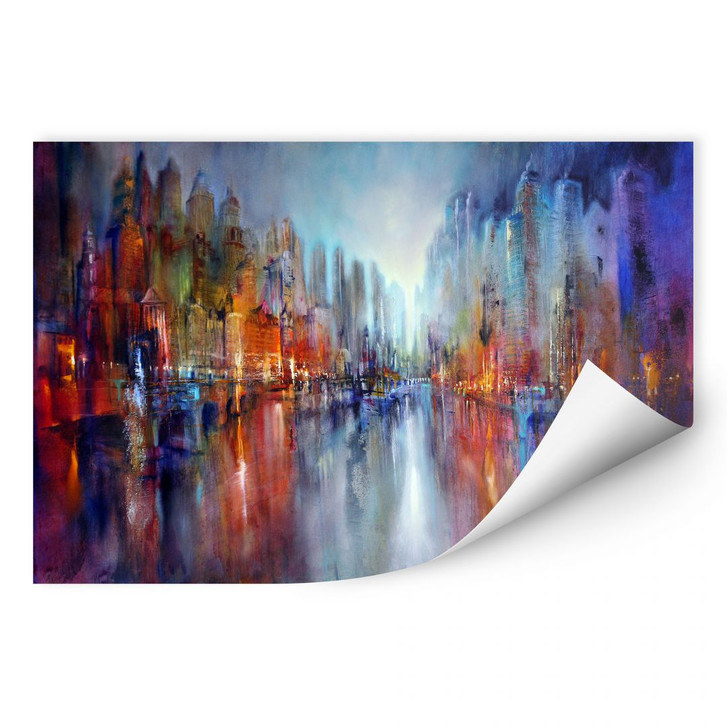 Wallprint Schmucker - Stadt am Fluss - WA188761