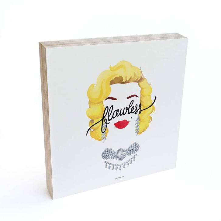 Holzbild zum Hinstellen - Tohmé - Flawless Marilyn - 15x15cm - WA333116