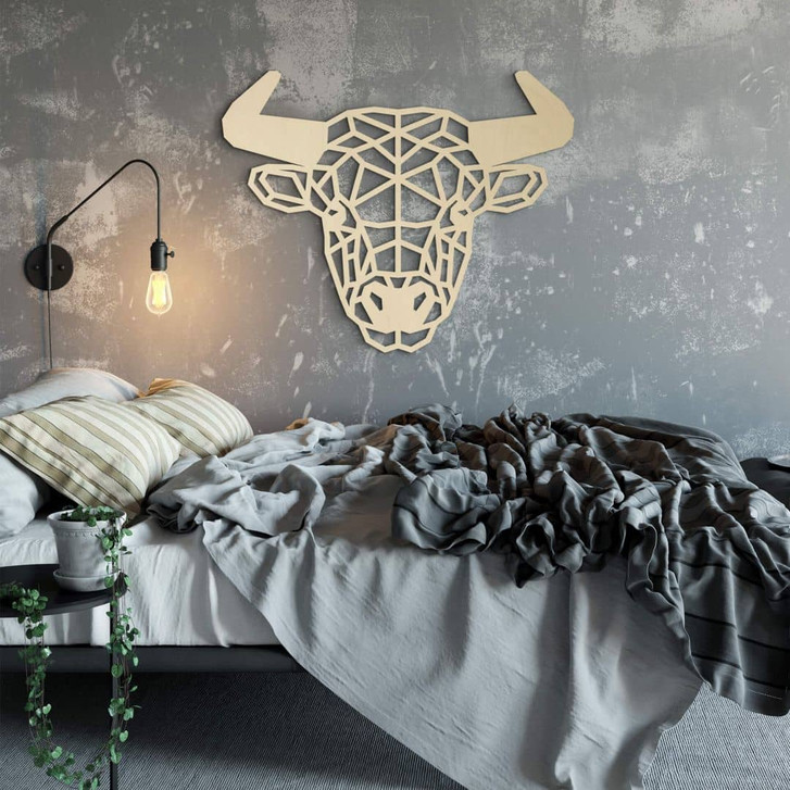 Holzkunst Pappel - Origami Stier - WA133658