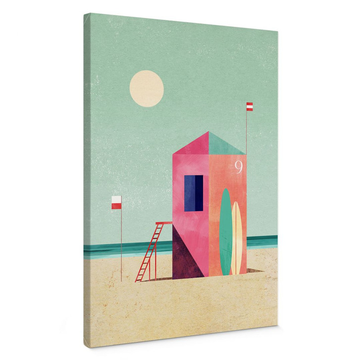 Leinwandbild Rettungshäuschen am Strand - Rivers - WA426882