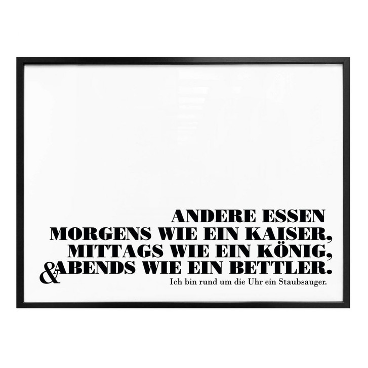 Poster Ich bin ein Staubsauger - WA161714