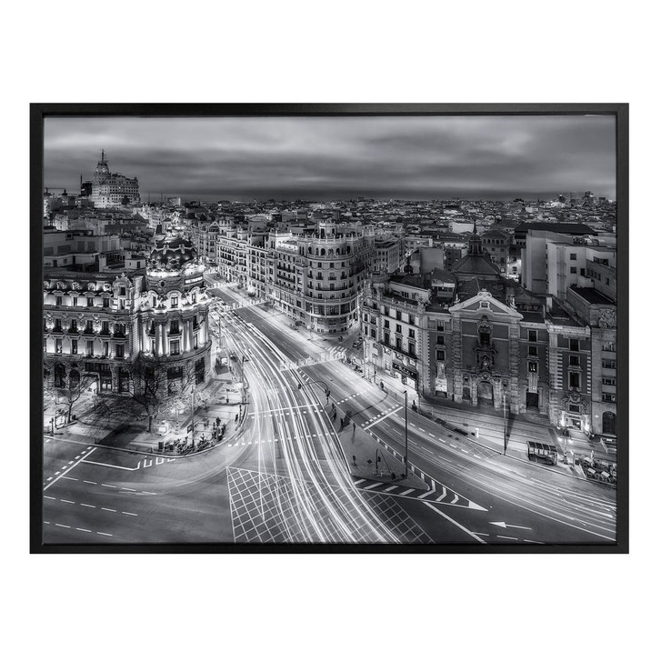 Poster Javier - Madrid bei Nacht - WA247824