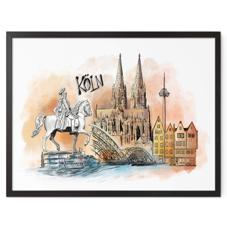 Poster Love your City - Köln - WA349423