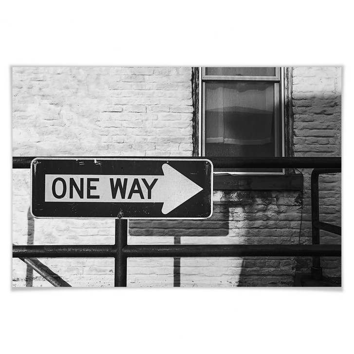 Poster Street Sign One way - WA167155