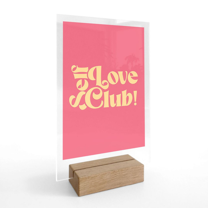 Tischaufsteller Self Love Club Pink - Prints by Ayleen - WA491211