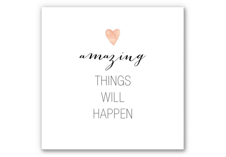 Wandbild Confetti & Cream - Amazing things will happen - WA191942