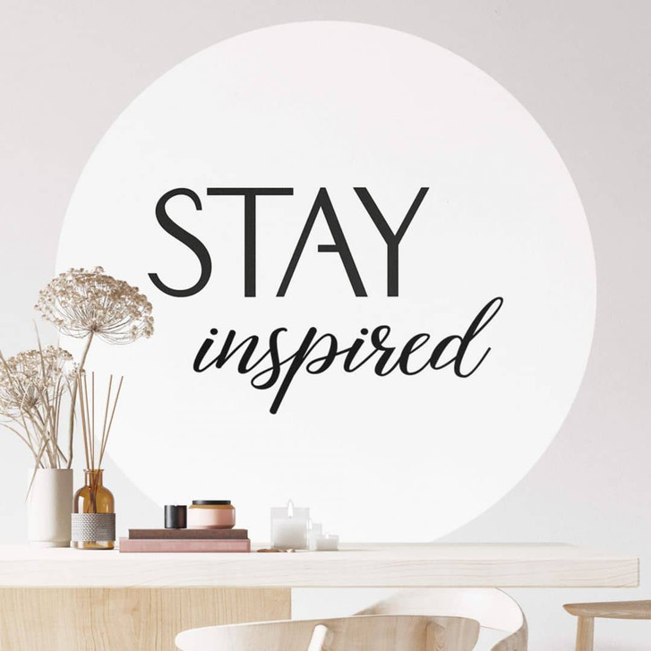 Wandtattoo Stay inspired - Rund - WA413059
