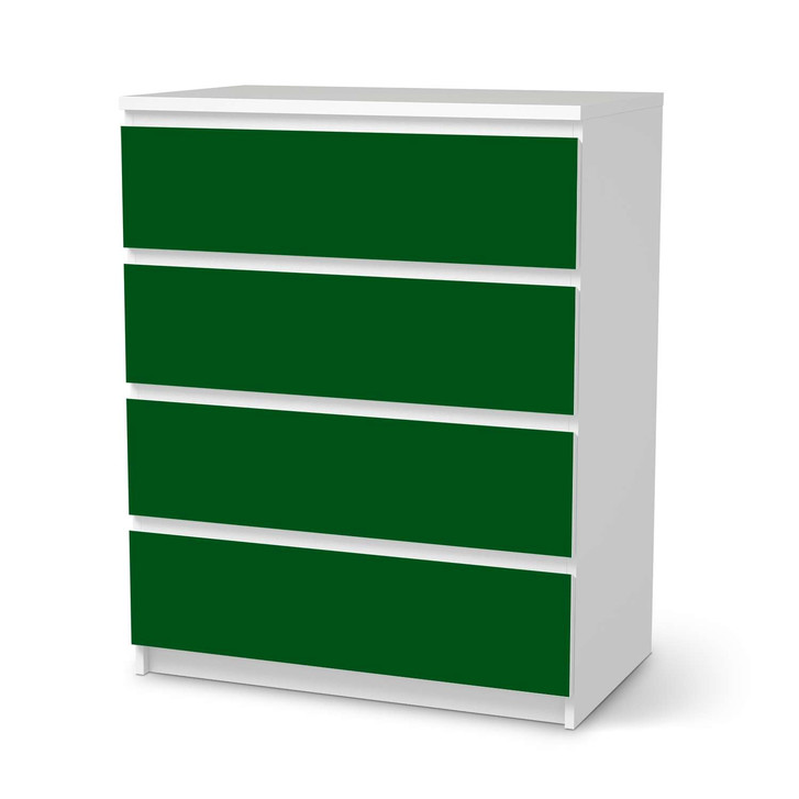 Folie IKEA Malm Kommode 4 Schubladen - Grün Dark - CR105619