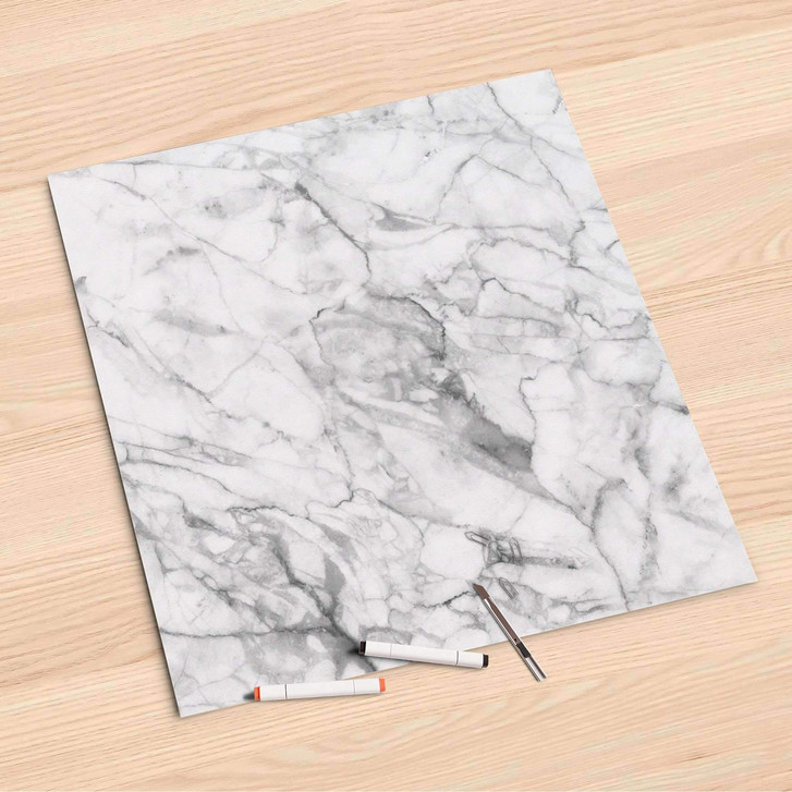 Folienbogen (60x60cm) - Marmor weiss - CR107127