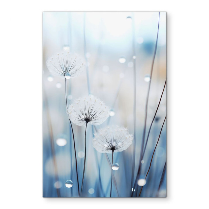 Glasbild Tauperlen auf Pusteblumen - Treechild - WA495138