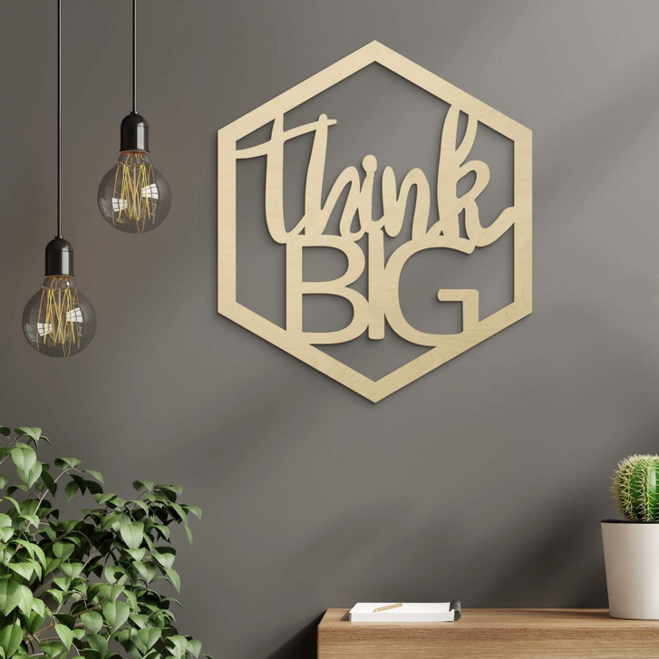 Holzdeko Pappel - Think Big - WA333441